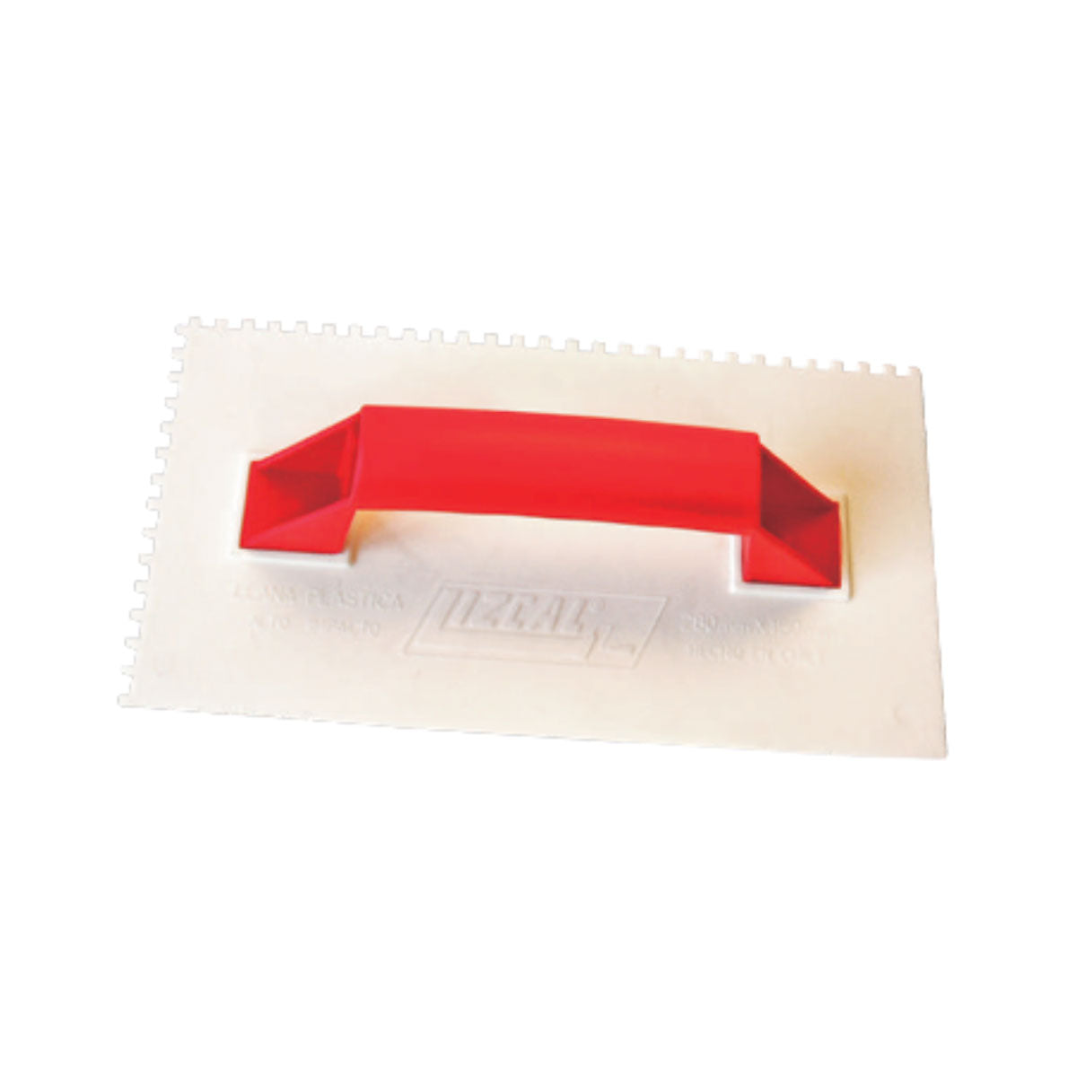 Llana plástica 280 x 150 mm dentada